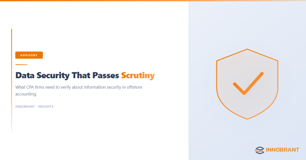 Data security in offshore accounting — protocols for CPA firms — Innobrant advisory